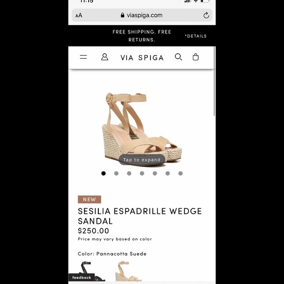 Via Spiga snakeskin wedge sandals - Picture 5 of 5